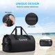 thumbnail image 4 of Bolsa de viaje Gonex, impermeable, 80 L, para exteriores, color negro, 4 of 8