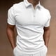 thumbnail image 3 of Gibobby Polo Casual para Hombre Polo de Ajuste clásico Polo de Ajuste clásico para Hombre(Blanco,G), 3 of 5