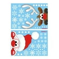 thumbnail image 2 of SugarBloom Christmas Stickers for Windows 2pcs Set, PVC Decoration Static Clings for Glass, Holiday Party Window Stickers with Santa Reindeer Design, Festive Home Decor,, 2 of 6