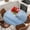 LightBLue, variant on Gray Striped Round Tablecloth, Fitted Table Cover with Elastic for 36"-44" Round Tables, Modern Minimalist Vertical Stripes Lines Table Cloth Outdoor Indoor Dinning Party Waterproof Tablecloths
