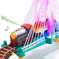 thumbnail image 3 of LINXUXIE 113 PCS Train Tracks Set, Locomotive Train Toys with Bridge Road and Sign, Birthday Gifts for 3-5 5-8 Year Old, 3 of 8