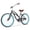 Black, variant on Hykolity Cruiser Bike 24 inch Beach Bicycle Single Speed for Adult Commuter City Bikes Women Men Rider with Coaster Brake, Comfortable Seat, White