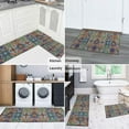 thumbnail image 5 of Brown Traditional Tile Pattern Kitchen Rugs Sets Of 2,Anti Fatigue Kitchen Mat Rugs Non Slip Washable,Decorative Kitchen Floor Mats for Kitchen,Sink,Laundry,17"x30"+17"x47", 5 of 7