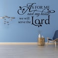 thumbnail image 2 of Adhesivo mural «As for Me and My House We Will the Lord», 2 of 3
