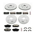 thumbnail image 3 of PowerStop Front and Rear Z23 Evolution Sport Carbon-Fiber Ceramic Brake Pad and Drilled & Slotted Rotor Kit Fits: FORD Select Models K5942, 3 of 10