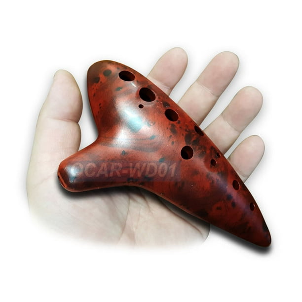 Premium 12Hole Alto C Ocarina Flute Woodsimulated ABS