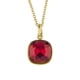 thumbnail image 1 of Collar para Mujer con Cristal Fino Swarovski en forma de Cuadrado– Bañado en Oro 14k- Collar Elegante y Brillante-Collares de Mujer de Moda- Joyería para Mujer de Moda- Regalo especial Ortiz Espinosa Temporada, 1 of 2