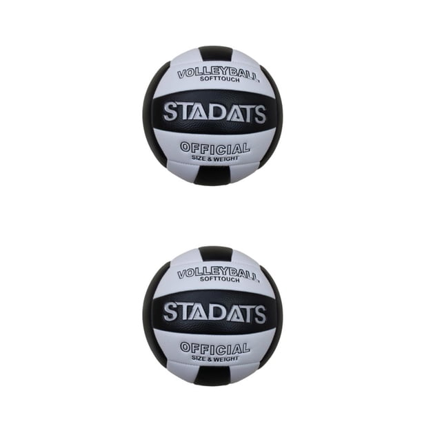 Greeniant Tamaño 5 voleibol competición profesional voleibol suministros de entrenamiento elástico PU a prueba de fugas pelotas de playa al Negro 2Conjunto