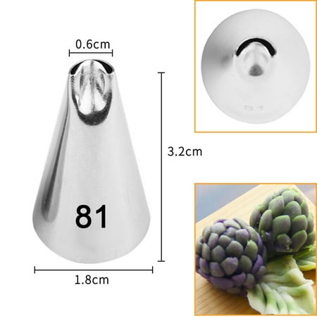 

1pc #79 #80 #81 Piping Nozzle For Cake Fondant Decorating Pastry Decorating Tips Baking Tool Making Chrysanthemum Pine Nuts Petals