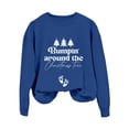 thumbnail image 1 of Sweat à Capuche Sans Manches à Manches Longues Imprimé Arbre de Noël pour Femmes, 1 of 4