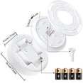 thumbnail image 3 of Motion Sensor Ceiling Light Battery Operated,Yurnero 80 LED Ultra Bright Motion Activated Indoor Light Wireless Battery Powered for Stairway Laundry B, 3 of 6