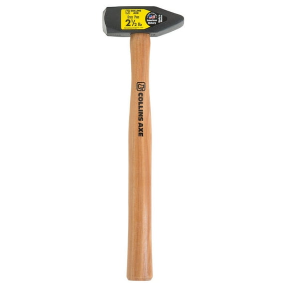 Collins 2.5 lb Steel Cross Peen Blacksmith Hammer 16 in. Hickory Handle