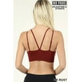 thumbnail image 2 of Women Seamless Double Criss Cross Bralette with Adjustable Straps, 2 of 3