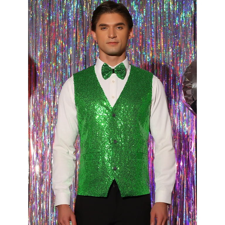 Green Sequin Waistcoat Green Sequin Waistcoat