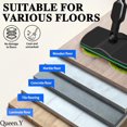 thumbnail image 2 of Hinzonek Cordless Electric Mop, Electric Spin Mop, Powerful Floor Cleaner, Polisher For Hardwood, Tile Floors, Quiet Cleaning & Waxing，Extendable Mop, 2 of 12