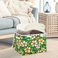 thumbnail image 5 of Summer Various Flowers Large Storage Bins with Linen Collapsible Lid Storage Box 16.7 x 12.6 x 11.8in, 5 of 7