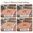 thumbnail image 7 of ODIKA 4'x6' Terracotta Sunset Geometric Washable Area Rug Artistic Floral Motif With Bold Borders And Modern Non-Slip, Chair-Friendly, Flatwoven for Home Office, Under Desk, 7 of 7