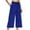 Blue, variant on SNKSDGM Women's Plus Sweatpants Women Plus Size Black Dress Pants Women Stretchy Plus Size 4X Women's Casual Solid Color Drawstring Sports Capri Pants