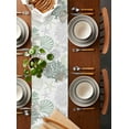 thumbnail image 2 of Coastal Ocean Table Runner 72 Inches, Sage Green Grey Coral Starfish Shell Bed Runner Dresser Scarves Tabletop for Indoor Outdoor Parties/Ceremony/Banquet, 13" x 72", 2 of 8