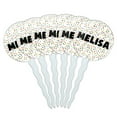 thumbnail image 1 of Melisa Cupcake Picks Toppers - Set of 6 - Mutlicolored Speckles, 1 of 1