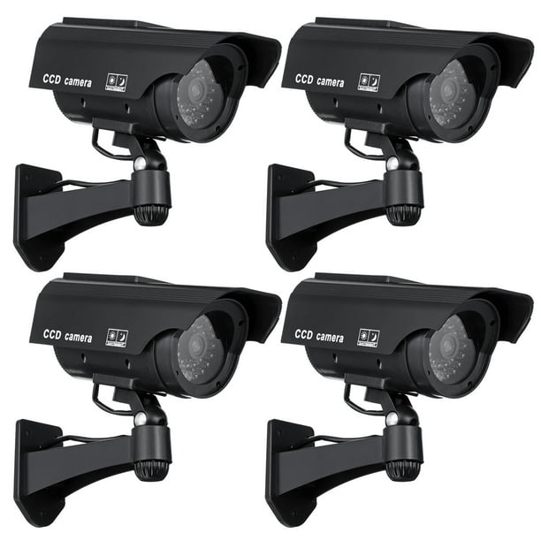 4 Pack Fake Solar Power Security Camera Solar Power Dummy Realistic