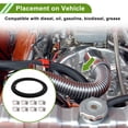 thumbnail image 2 of Kit de manguera de combustible Unique Bargains de 19.68 pies, manguera de vacío automotriz con 8 abrazaderas, negra 5/16", 2 of 7