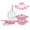 Pink, variant on 12Pcs Non Stick Cookware Set Cooking Pot Set With Lid For All Hob (Pink)