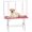 Pink + Wood + Stainless Steel, variant on 47'' Large Dog Grooming Table Stainless Steel Foldable Grooming Table for Dogs at Home Adjustable Height Arms Pet Station with Nooses, Mesh Tray, Tool Organizer