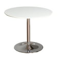 thumbnail image 3 of Retro White and Metal Round 5 Piece Dining Set, 3 of 3