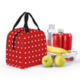 thumbnail image 6 of Lsque White and Green Polka Dot Pattern Lunch Bag Women/Men Insulated Lunch Box,Small Leakproof Cooler Food Lunch Containers Reusable High Capacity Lunch Tote Bags, 6 of 6
