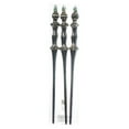 thumbnail image 5 of Vickerman 15.7" Gunmetal Shiny Icicle Ornament, with drilled and wired caps. Comes 3 per Box., 5 of 6