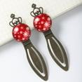 Christmas snowflakes Vintage Copper CrownShaped Bookmarks Stainless Steel Reading Accessories