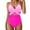 Pink, variant on Women's Swimsuit Womens One Piece Swimsuits Women Swimsuits Push Up Bathing Suits Cutout Mesh Front Swimwear
