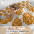thumbnail image 4 of Abstract Dahlia Bedding Duvet Cover Set Twin Size 4 Pieces Vintage Orange Country Farmhouse Classic Bedding Set with Zipper Closure, 1 Comforter Cover 68x86 Inches 1 Flat Sheet & 2 Pillow Cases, 4 of 7