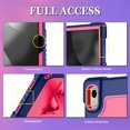 thumbnail image 2 of FIEWESEY Case For Walmart onn 11 core Tablet 2026 Model 36018341 / For Walmart Onn. 11" Tablet Pro 2024 Hybrid Soft Silicone Cover Adjustable Shoulder Strap Built in Kickstand Pen Holder(NavyPink), 2 of 6