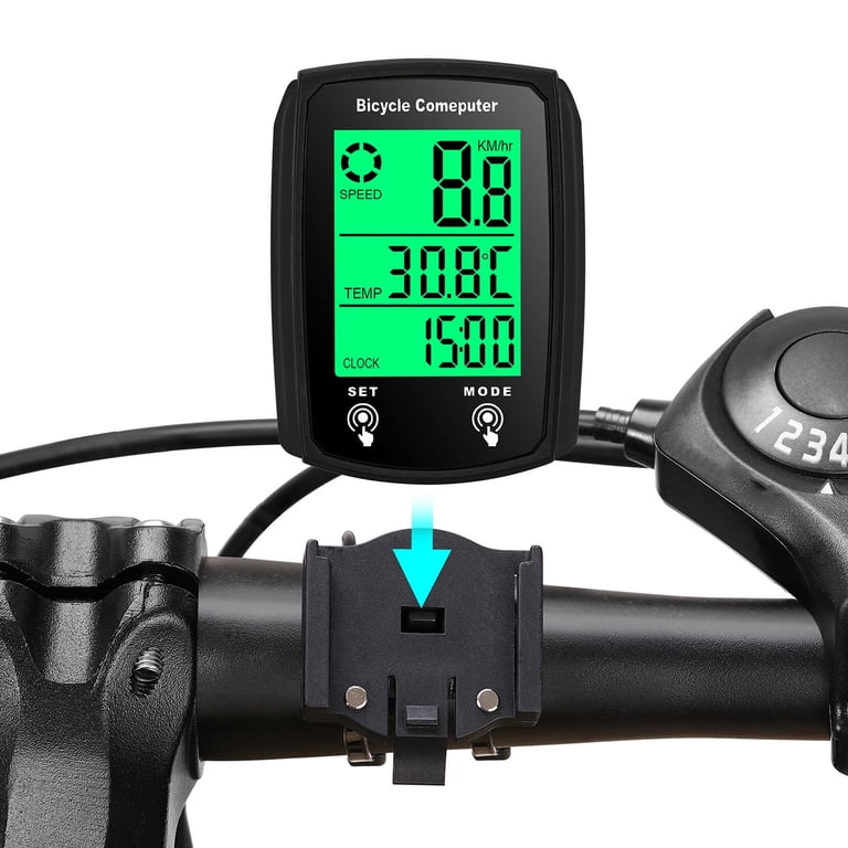 Speedometer Velo Bicycle Speedometer Wireless - LCD Display Bike ...