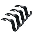 thumbnail image 6 of Jusdreen Car Seat Headrest Hook 4 Pack Hanger Storage Organizer Universal for Handbag Purse Coat Universal Fit Vehicle Car- Black, 6 of 7
