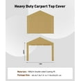 thumbnail image 3 of Zipper Door Replacement for Portable Garage - Compatible with 10'x20' Frames, 3 of 6