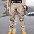 thumbnail image 3 of Men's Tactical Outdoor Pants Multi-Pocket Ripstop Stretch Work Cargo Pants, 3 of 8