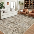 thumbnail image 2 of Garvee 9'x12' Vintage Area Rugs, Machine Washable Indoor Rug Non-Slip Carpets for Living Room Bedroom Dining Room Farmhouse, Low Pile Traditional Distressed Rugs, Beige, 2 of 8