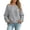 Gray, variant on Oksale Off Shoulder Sweatshirt Women with Pockets Casual Drawstring Loose Long Sleeve Oversized Sweatshirts Fall Fashion Clothing White S
