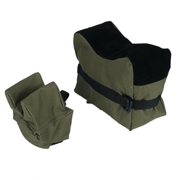 Unfilled Front & Rear Shooters Gun Rest Sand Bags Shooting Bench Sandbag (Army Green )