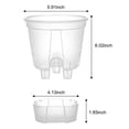 thumbnail image 2 of Bgsha Self-Watering Plastic Garden Pots - 10 Pack with Drainage & Modern Design!, 2 of 6