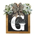 thumbnail image 2 of Last Name Front Door Wreath Front Door Porch Decoration for for Home Blessings Spring Parties, 2 of 2