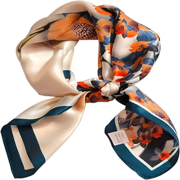 TELOLY Hair Bandanas Scarf for Women Lightweight Fashion Neck Silk Satin Head Scarves for Sleeping Handbags Scarf Womens Scarves Fashion Lightweight