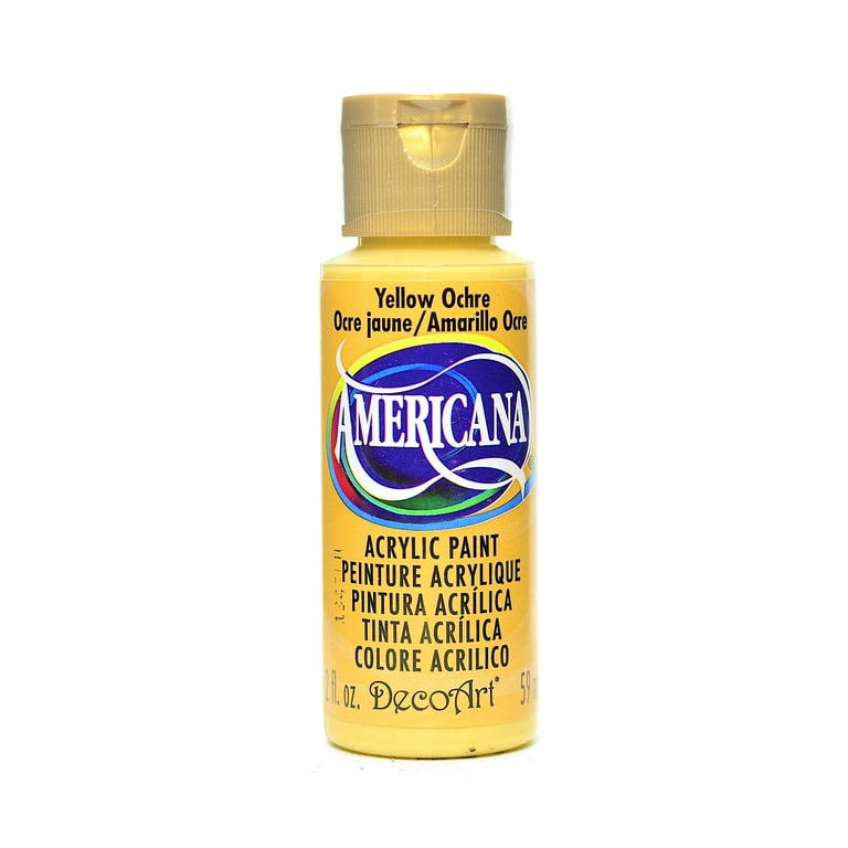Americana 2 oz. Yellow Ochre Acrylic Paint