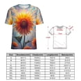 thumbnail image 2 of Sunflower T-Shirts Casual T-Shirt Short Sleeve Women Trendy Tshirt Beach Custom Tops, 2 of 5