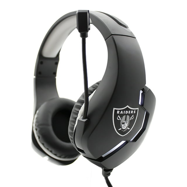 Audifono gamer NFL Las Vegas Raiders con luz led 100% original