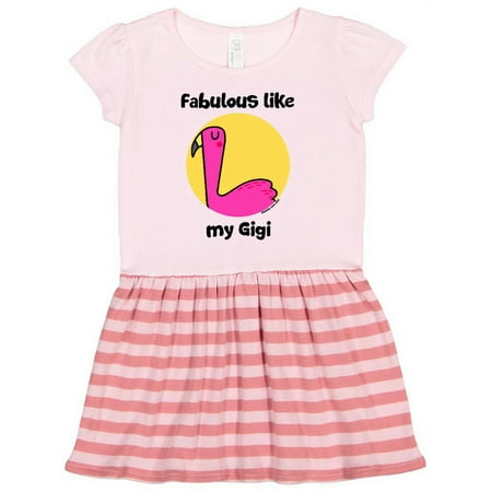 

Inktastic Fabulous like my Gigi Gift Toddler Girl Dress