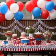 thumbnail image 5 of SLYNSHome 2Pcs 4th of July Patriotic Tinsel Garland Decorations Red White Blue Glitter Tinsel Independence Day Party Supplies Memorial Day Wreath Celebration Decor, 5 of 7